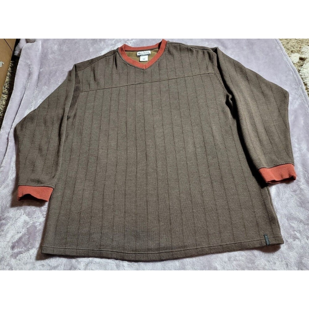 Vintage Columbia Men's Casual Long Sleeve Pullover Sweater Adult Size 3XT 90s